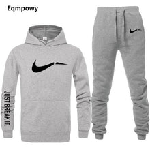 Load image into Gallery viewer, Men's Tracksuit 2 sets of new fashion jacket sportswear men's sweatpants hoodies spring and autumn men's brand hoodies pants